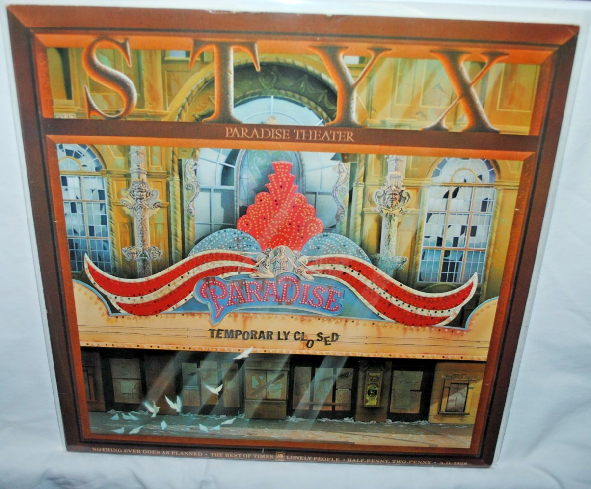 Styx, PARADISE THEATER, LP record, NM, LASER ETCHED version, A&M SP-3719