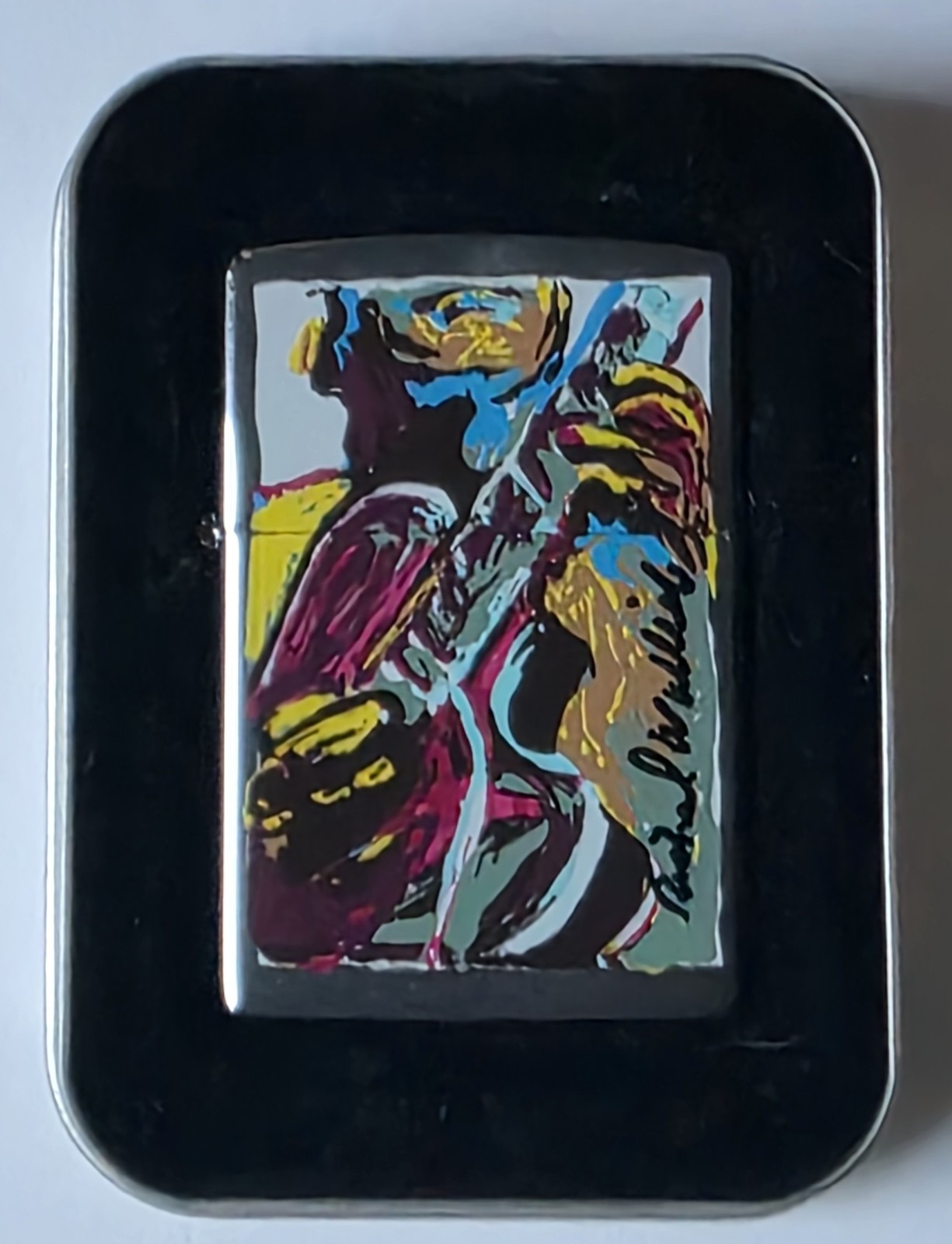 1998 Vintage Unfired Zippo Lighter Richard Wallich Guitar Series Seal Intact