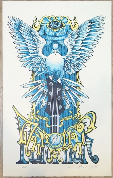 2012 Furthur - Bethel Linocut Concert Poster by AJ Masthay 2012 Furthur - Bethel Linocut Concert Poster by AJ Masthay