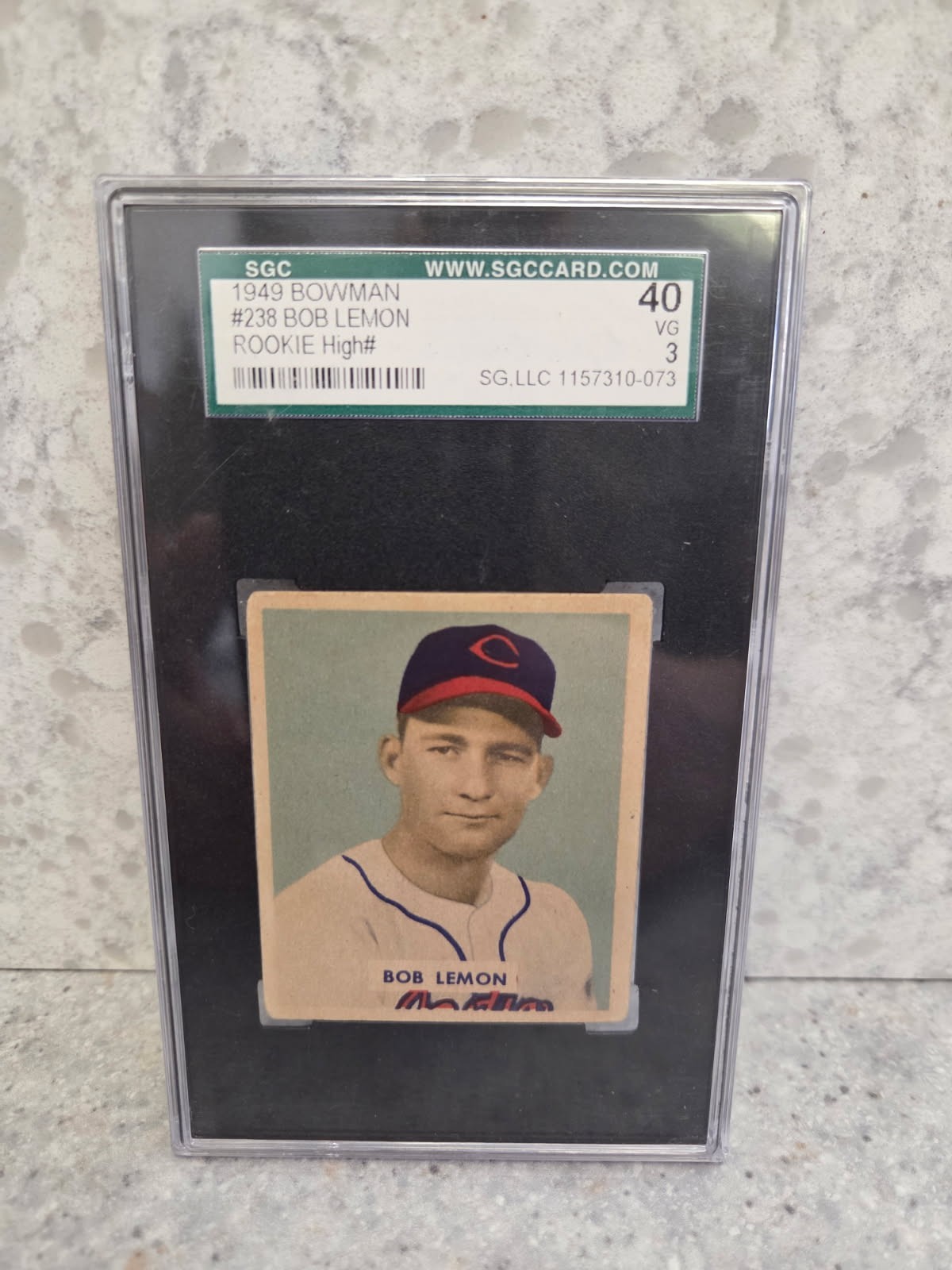 1949 Bowman Bob Lemon #238 SGC 3 1949 Bowman Bob Lemon #238 SGC 3