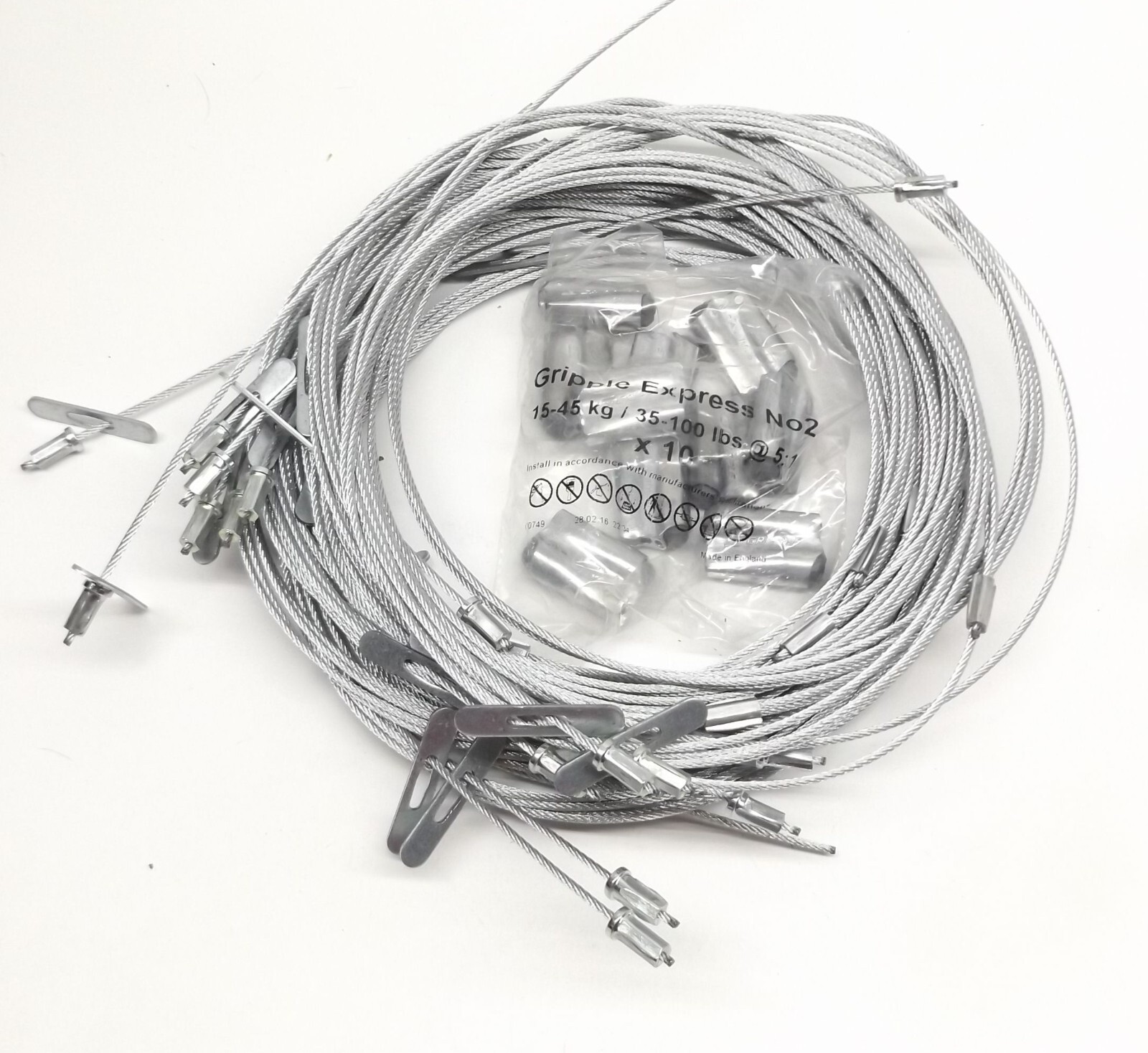 10-Pack Gripple 30–11010 Double Toggle End Size 2 10 ft 10-Pack Gripple 30–11010 Double Toggle End Size 2 10 ft