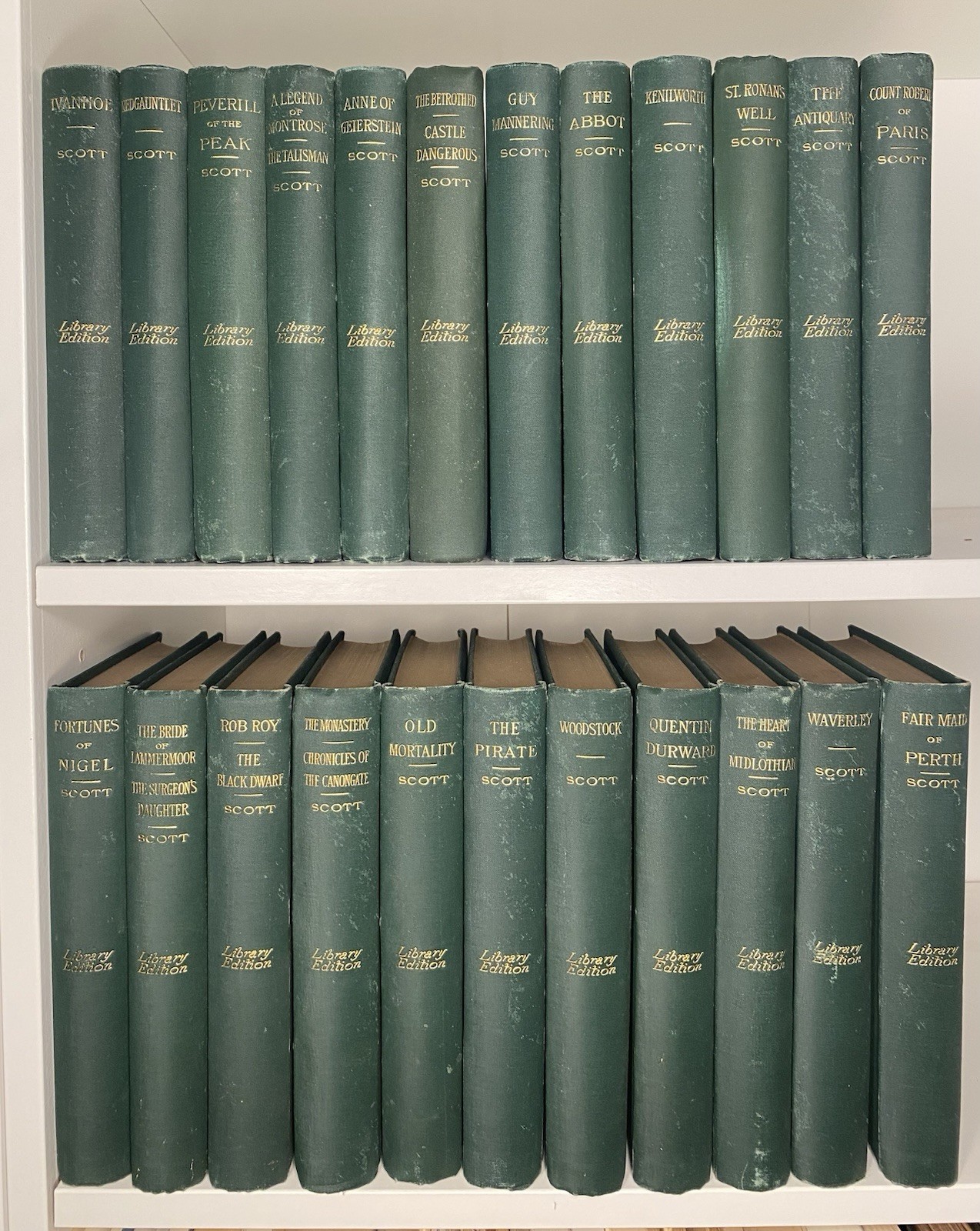 1885 Sir Walter Scott Works Library Edition 23 Vols John B Alden Publisher
