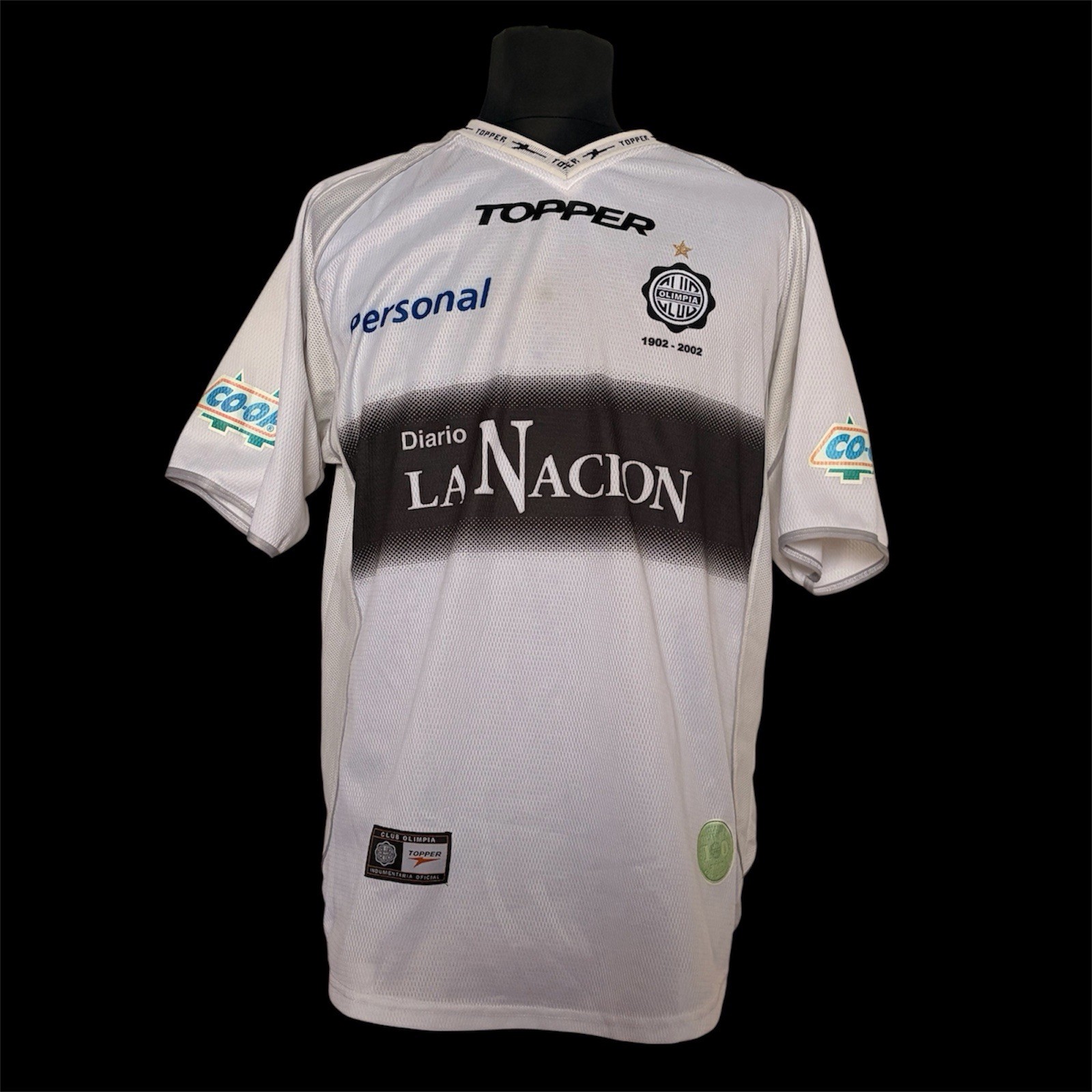 Olimpia De Paraguay Topper Vintage 2002 Jersey Sergio Orteman Match Worn Olimpia De Paraguay Topper Vintage 2002 Jersey Sergio Orteman Match Worn