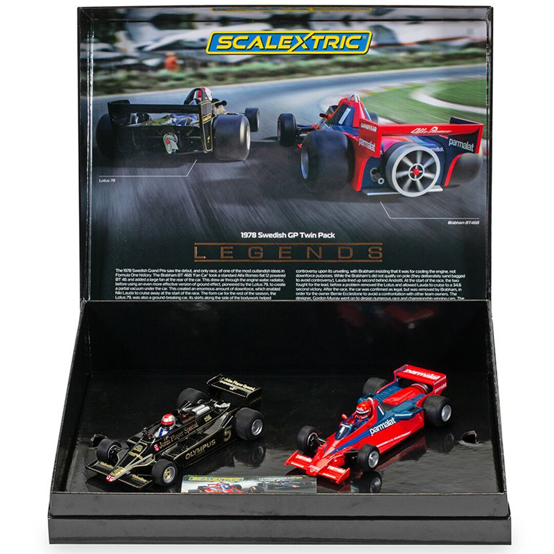 Scalextric C4392A 1978 Swedish Grand Prix Twin Pack 1/32 Slot Car