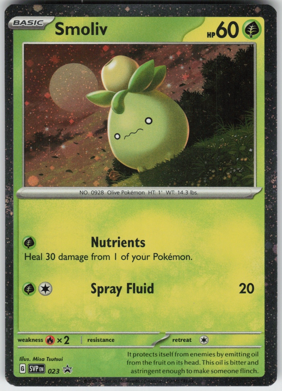 Holo Foil Smoliv 023 Promo SV: Scarlet & Violet Promo Cards
