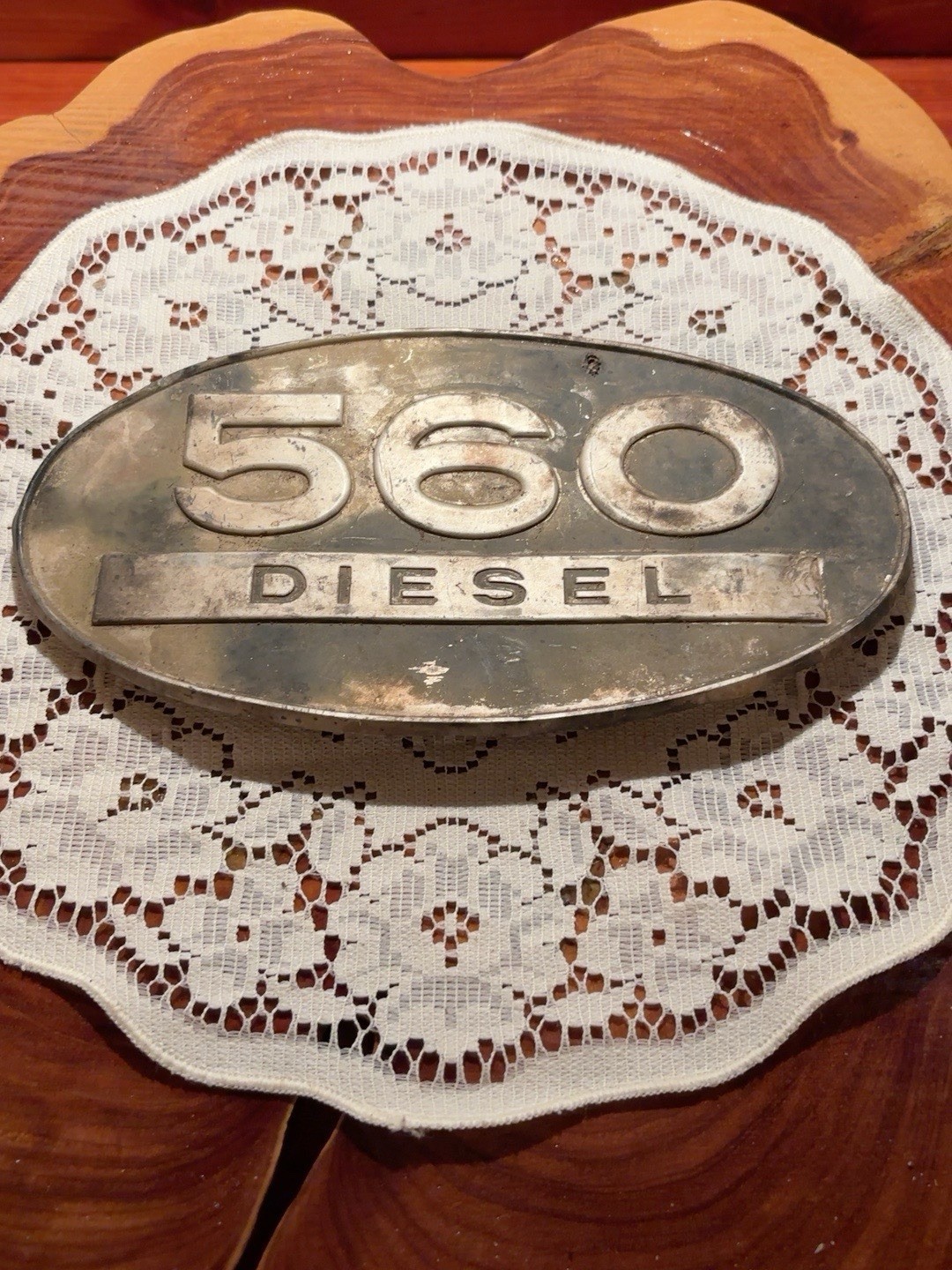 Original Farmall IH 560 Diesel tractor hood emblem 369129R1 vintage 1958-63 Original Farmall IH 560 Diesel tractor hood emblem 369129R1 vintage 1958-63