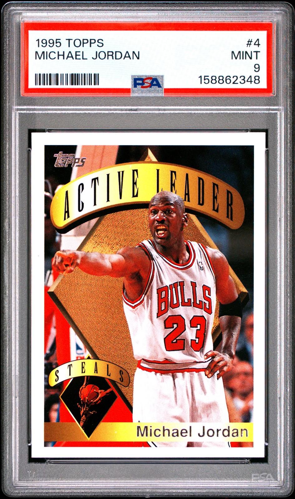 🔥 PSA 9 1995 Michael Jordan 4 Topps MINT POP/325 🔥 PSA 9 1995 Michael Jordan 4 Topps MINT POP/325