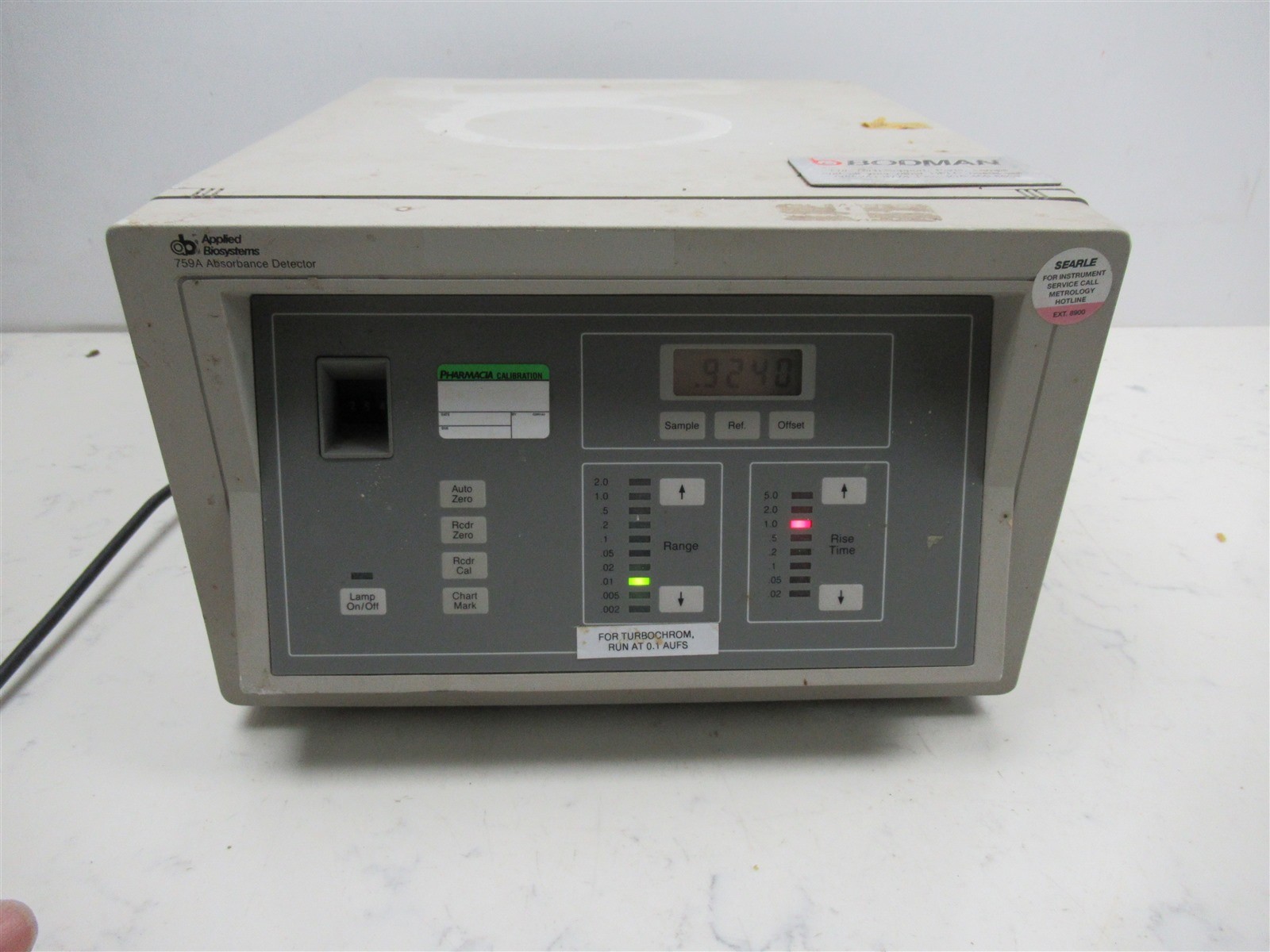 AB Applied Biosystems 759A Absorbance Detector Laboratory Lab Unit Benchtop