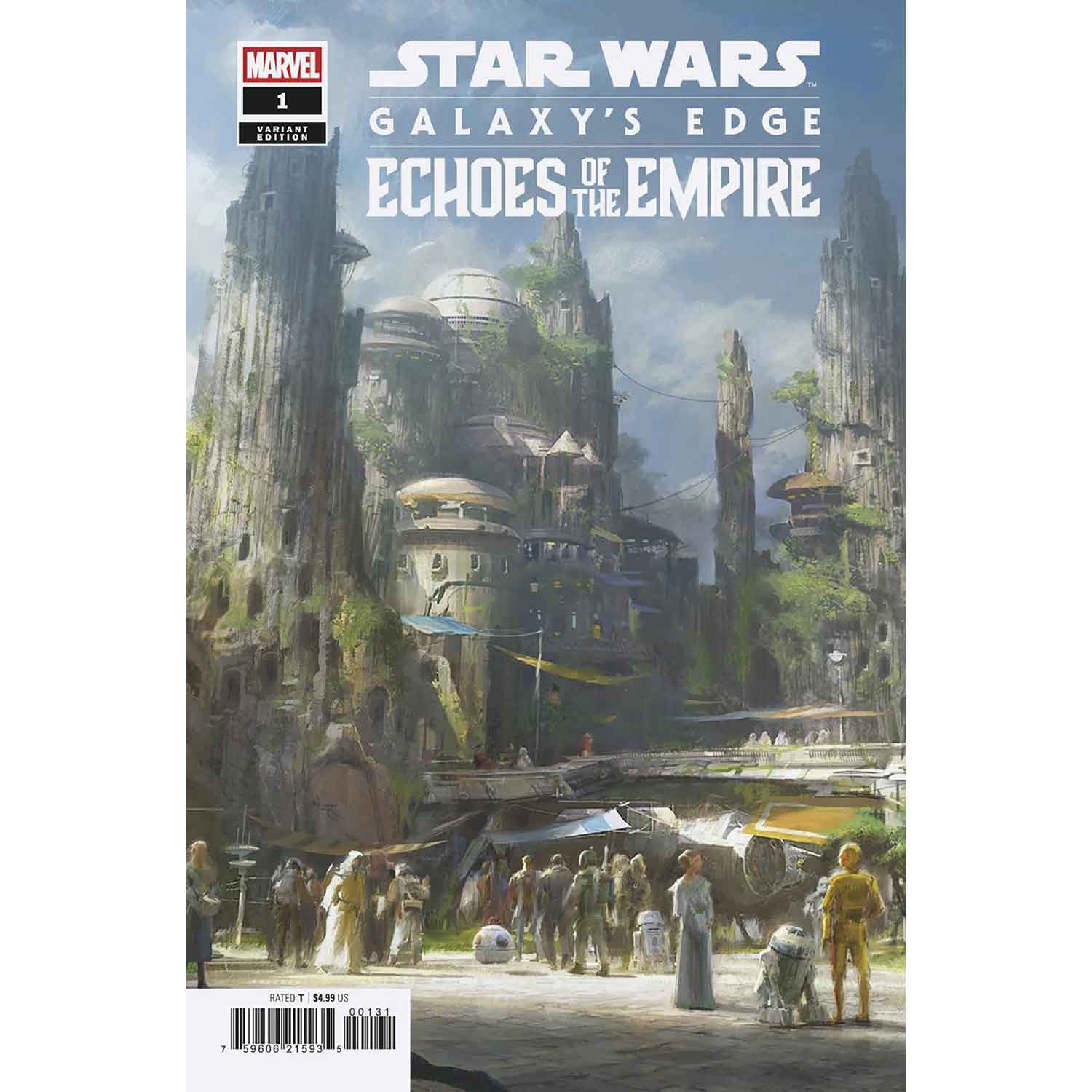 Star Wars Galaxys Edge Echoes Of The Empire #1 Erik Tiemens Concept Art Variant