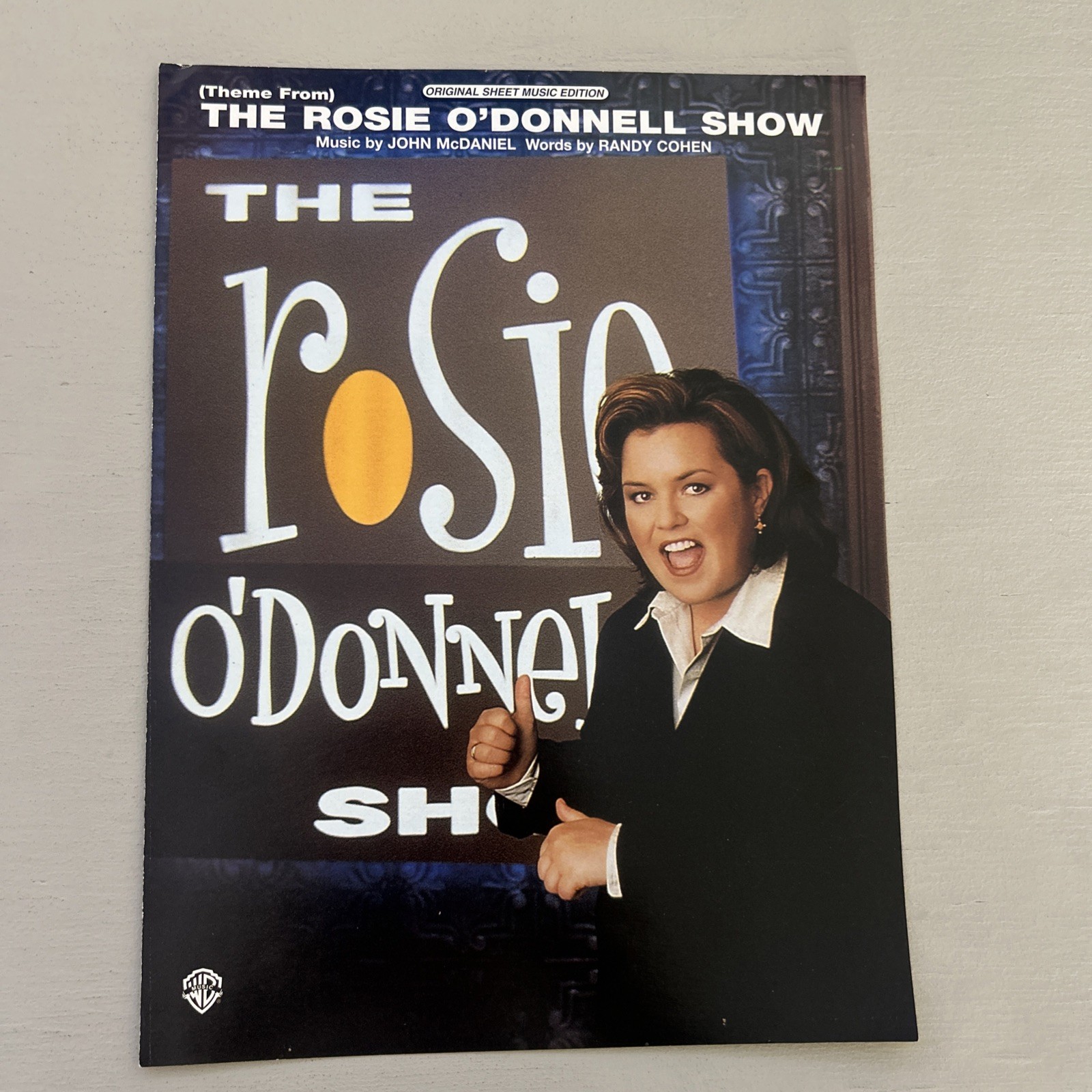 The Rosie O\'Donnell Show THEME from  1996  SHEET MUSIC
