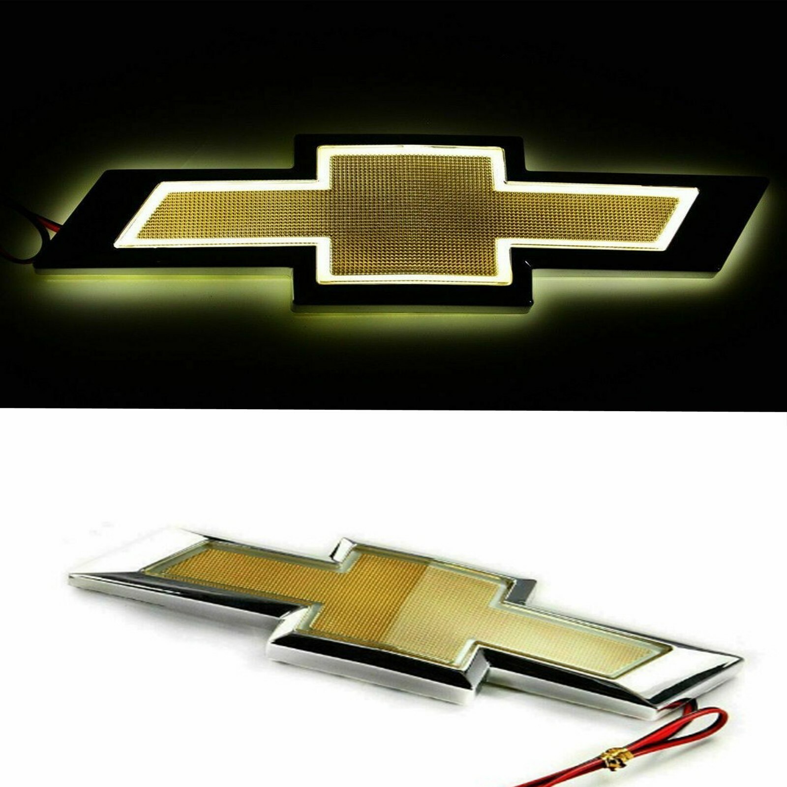 5D LED Chevrolet Car Emblem 'NO TRUCK' Trunk Tail Logo Light Badge Compatible