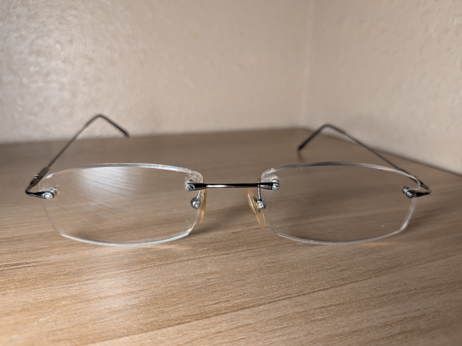 Vogue VO-3360 Eyeglasses Frames Rimless 51-18-135 Silver Made in Italy
