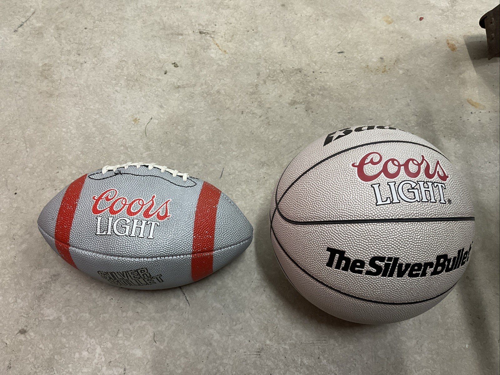 Vtg Wilson Coors Light Football and Baden Coors Light Basketball Vtg Wilson Coors Light Football and Baden Coors Light Basketball
