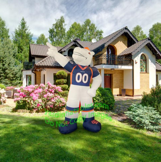 7\' Air Blown LED Self-Inflatable NFL Denver Broncos Thunder  Mascot Yard Decor