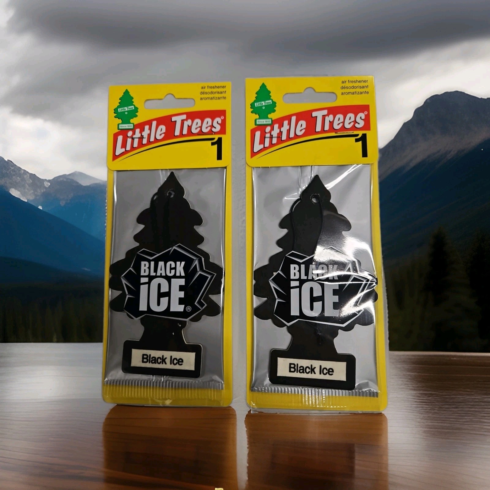Little Trees Hanging Car & Home Air Freshener - Black Ice 24 Pack