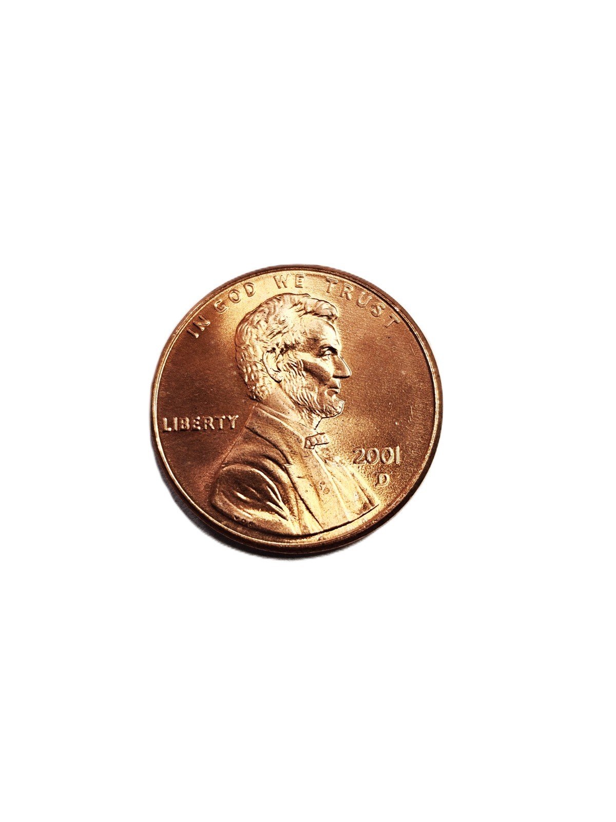 2001-D Lincoln Memorial Cent. BU. & Volume Discount. 2001-D Lincoln Memorial Cent. BU. & Volume Discount.