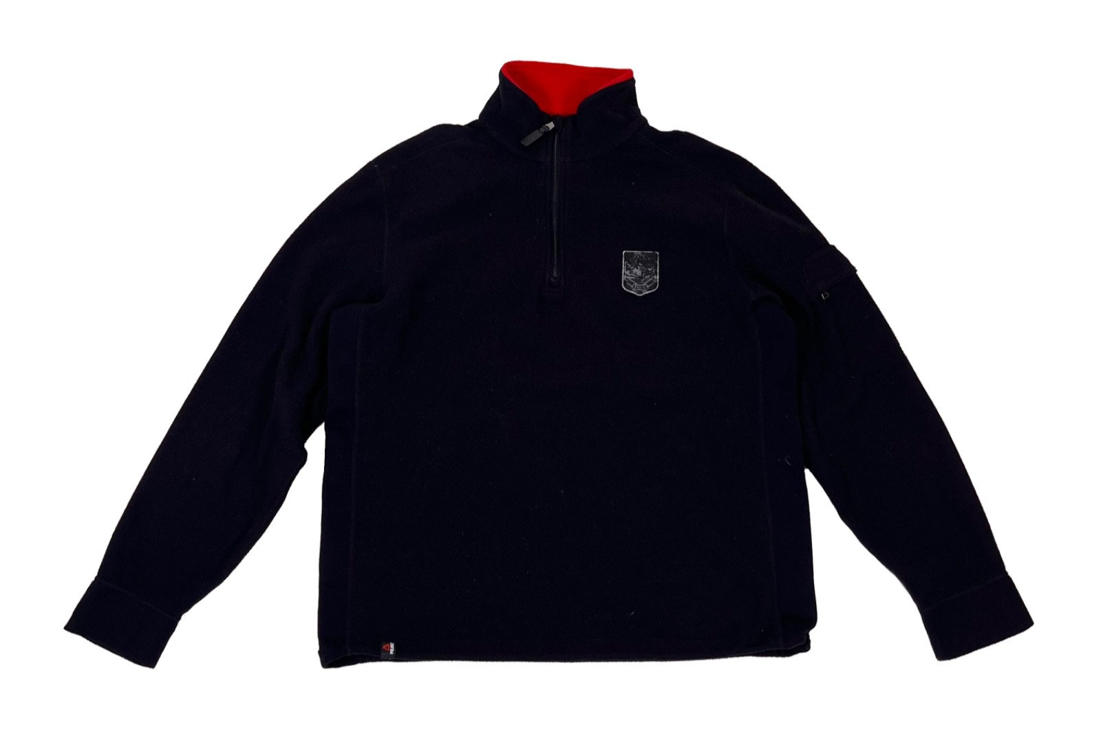 Vintage Polo Ralph Lauren Suicide Ski Crest Emblem Patch Polartec Fleece Zip Med