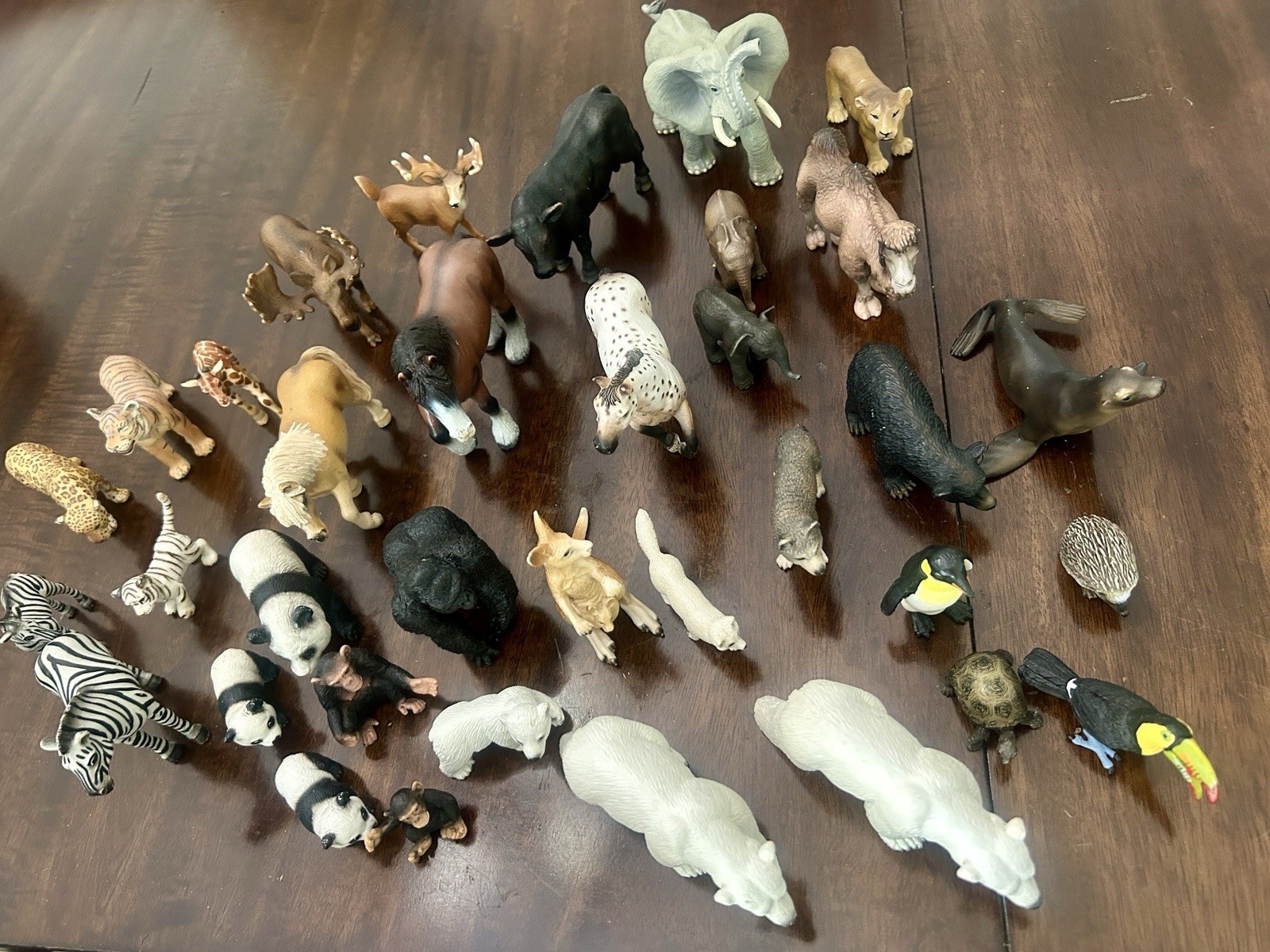 SCHLEICH Huge LOT Safari Wild Zoo Farm Animals 40 PCS
