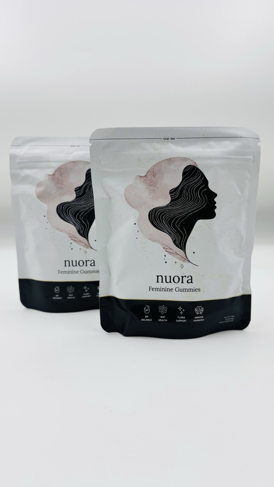 NUORA Premium Feminine Balance Gummies for Women, Natural Support,  (2 Pack).