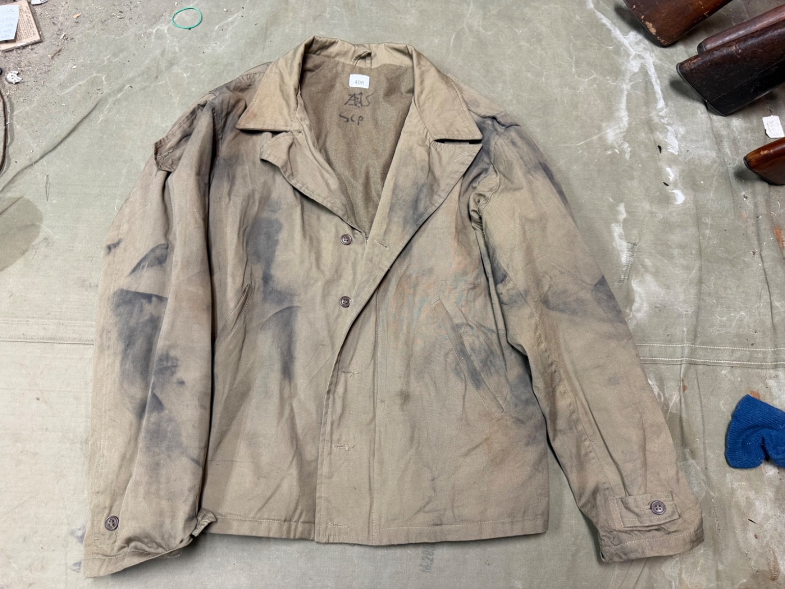 WWII US ARMY INFANTRY M1941 M41 SUMMER COMBAT FIELD JACKET-MEDIUM 40R WWII US ARMY INFANTRY M1941 M41 SUMMER COMBAT FIELD JACKET-MEDIUM 40R