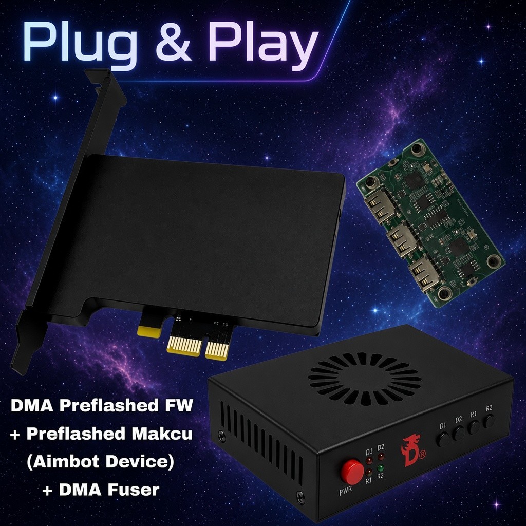 DMA Bundle Plug & Play – Preflashed FW + Preflashed Makcu (Aimbot Device) + DMA DMA Bundle Plug & Play – Preflashed FW + Preflashed Makcu (Aimbot Device) + DMA