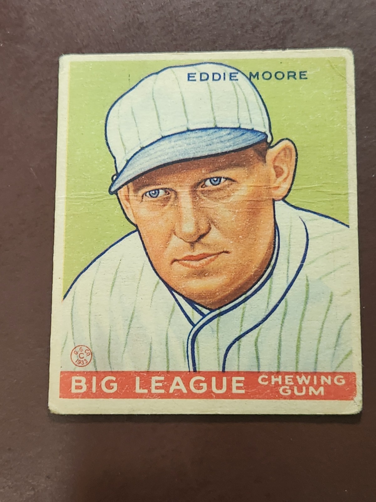Vintage 1933 Goudey RC 180 Eddie Moore