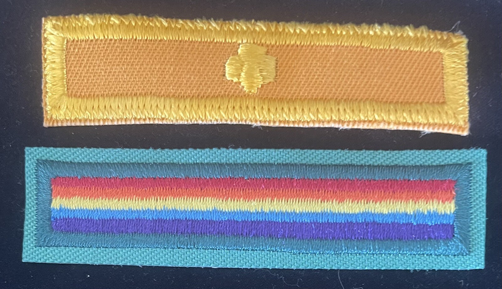 NEW Vintage JUNIOR GIRL SCOUT BRIDGE TO CADETTE PATCHES STRIPS-1980-1986 NEW Vintage JUNIOR GIRL SCOUT BRIDGE TO CADETTE PATCHES STRIPS-1980-1986