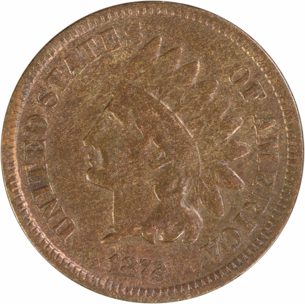 1872 Indian Cent VG Uncertified #205 1872 Indian Cent VG Uncertified #205