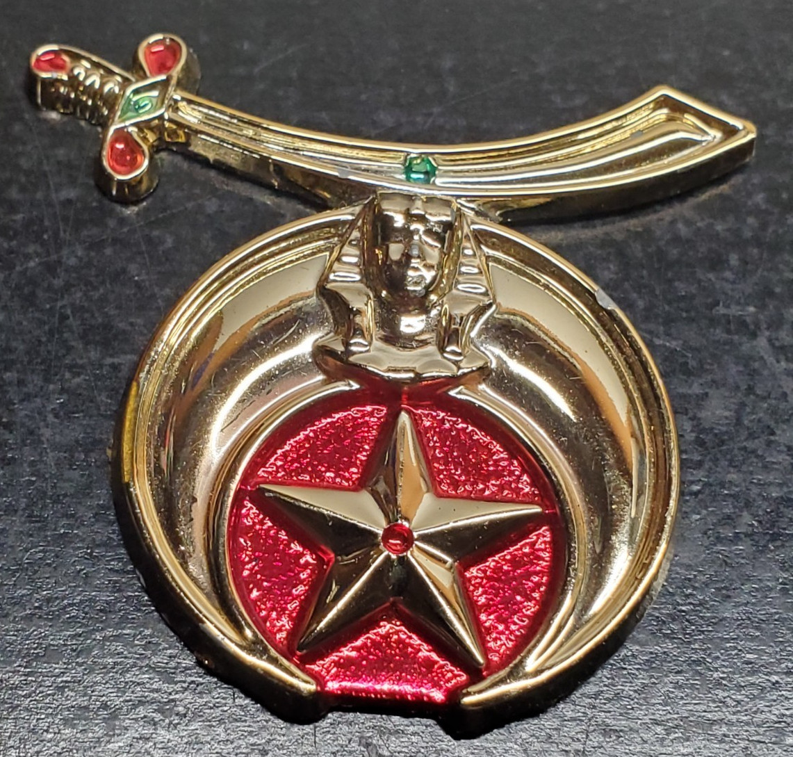 Vintage Shriners Car Emblem