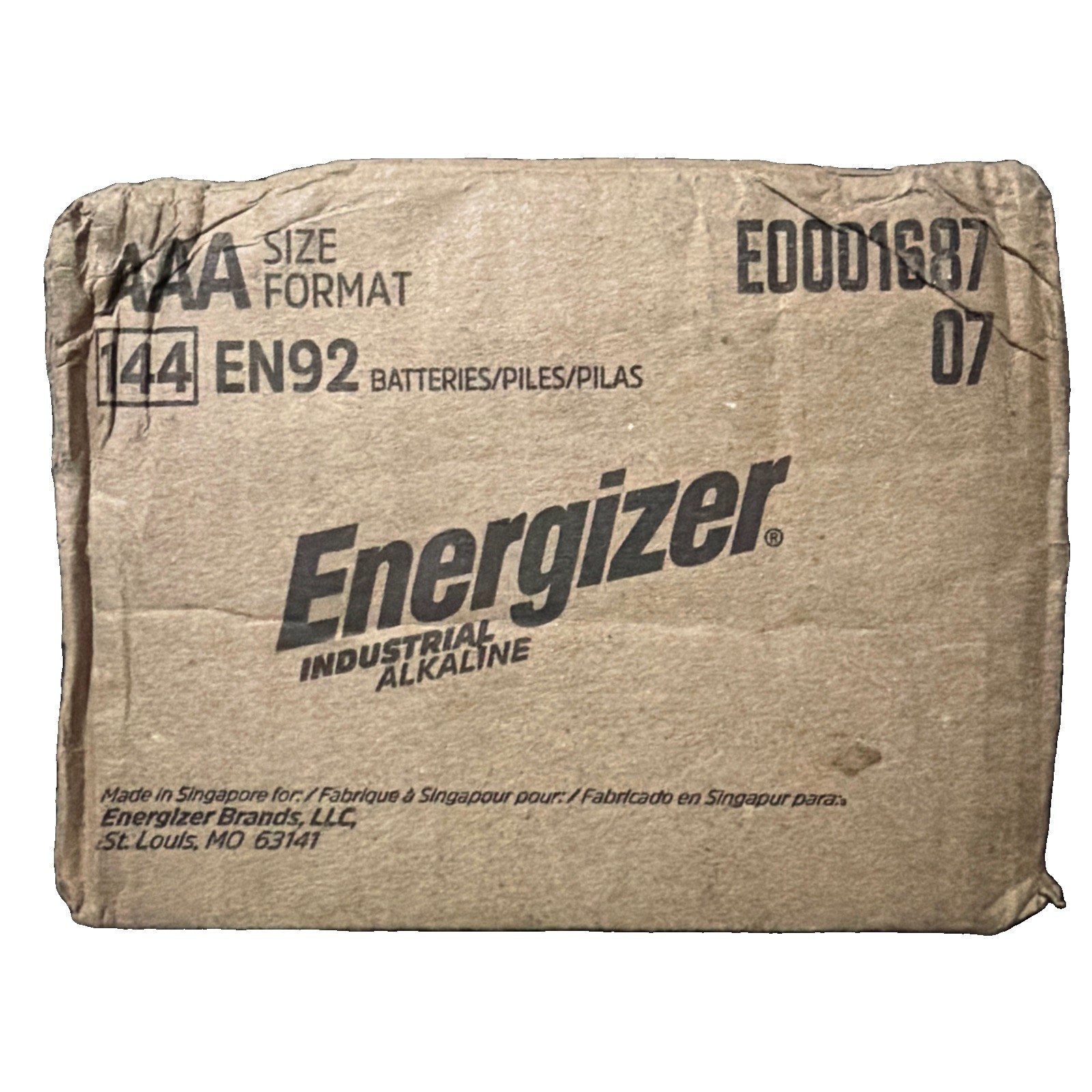 Energizer EN92 Alkaline AAA Batteries 144 Count
