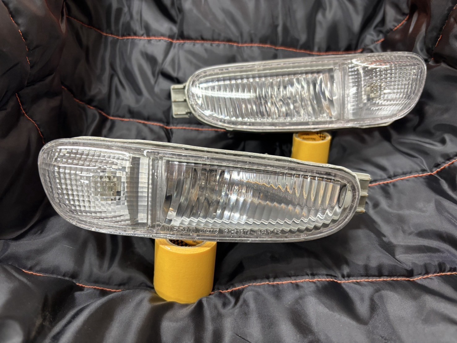 Nissan President G50 JHG50 Clear Front Bumper Turn Signal & Side Marker Repro