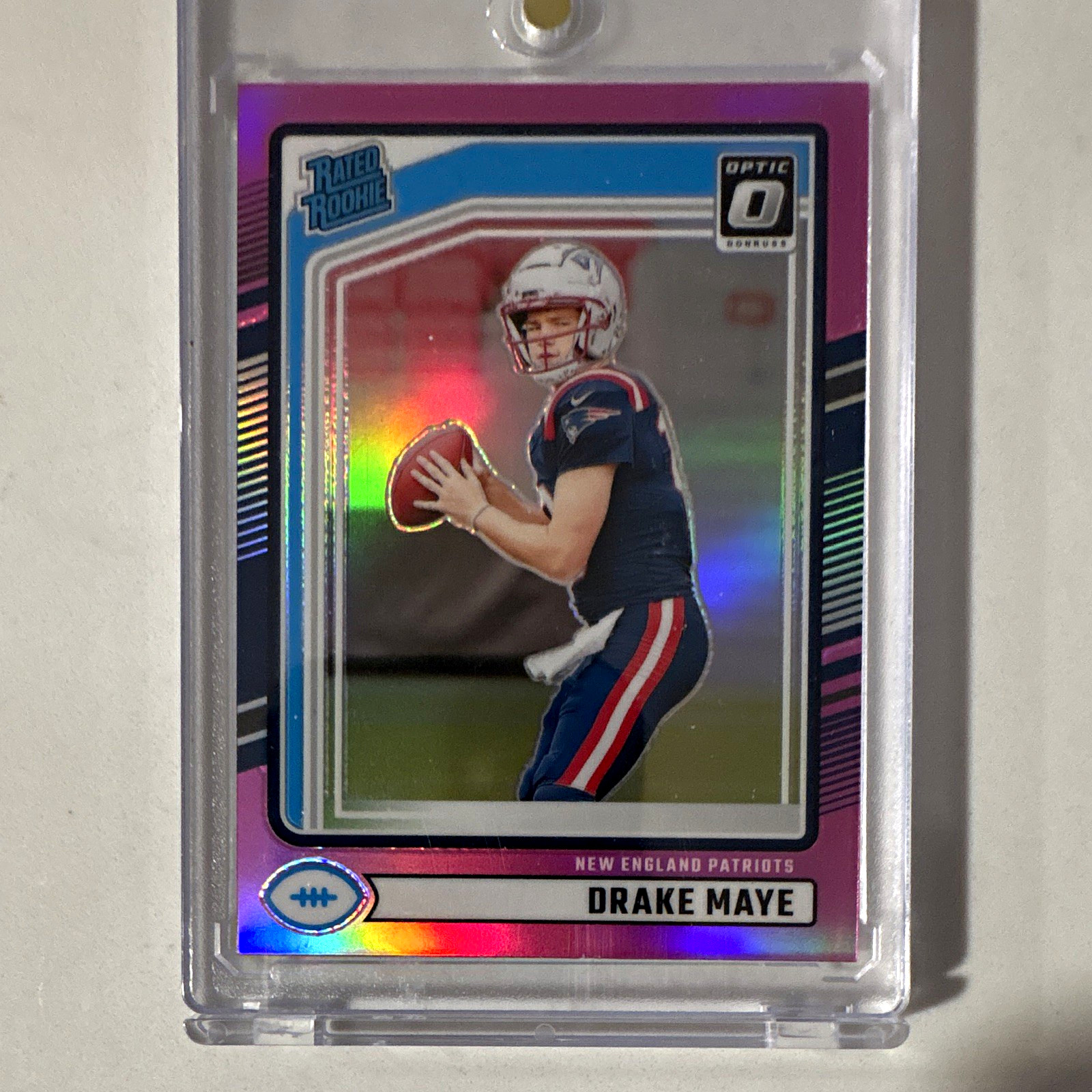 Panini 2024 Donruss Optic Drake Maye Rated Rookie Prizm #379 Patriots Panini 2024 Donruss Optic Drake Maye Rated Rookie Prizm #379 Patriots