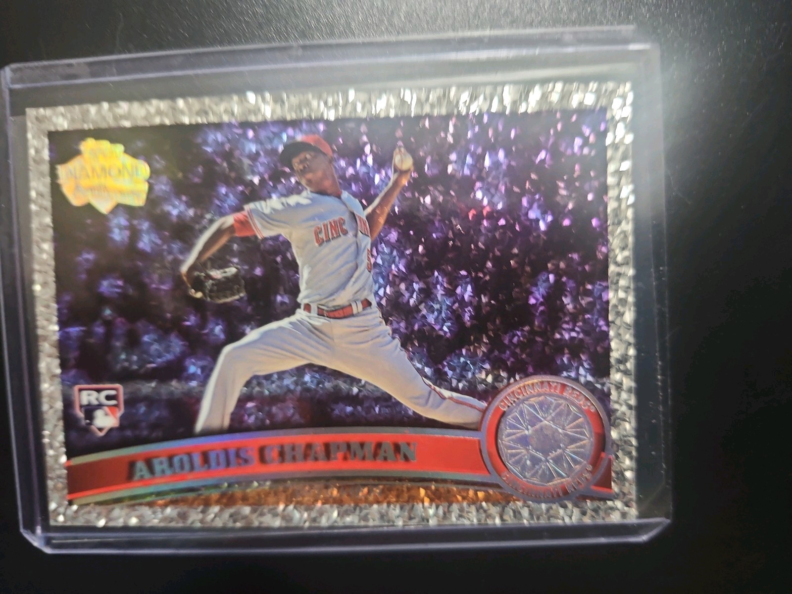 2011 Topps - Aroldis Chapman #110 Diamond Anniversary (RC) Mint + 2011 Topps - Aroldis Chapman #110 Diamond Anniversary (RC) Mint +