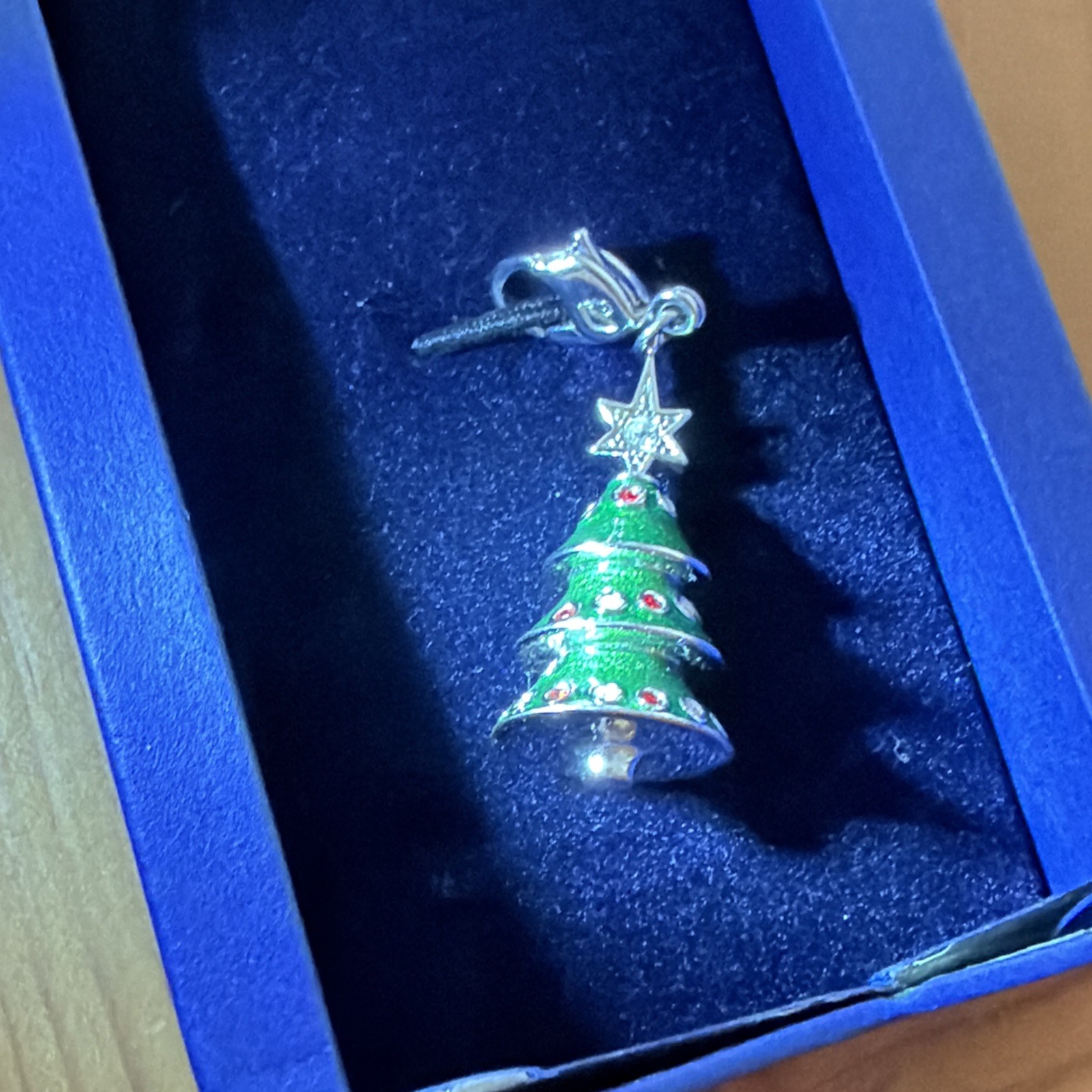 Vintage, Retired, Official Swarovski Christmas Tree Clip-On Charm - RARE Vintage, Retired, Official Swarovski Christmas Tree Clip-On Charm - RARE