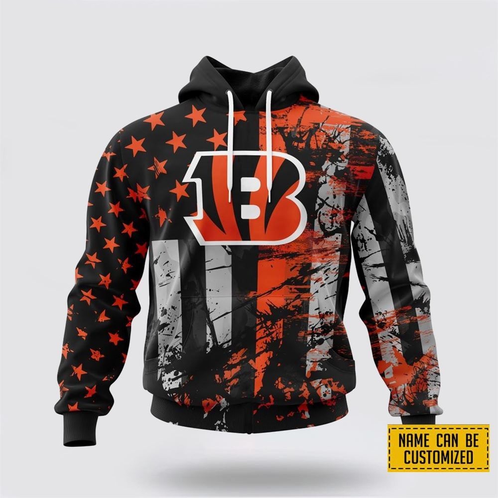 Personalized Cincinnati Football Team Bengalss Hoodie Shirt Lightweight Adults