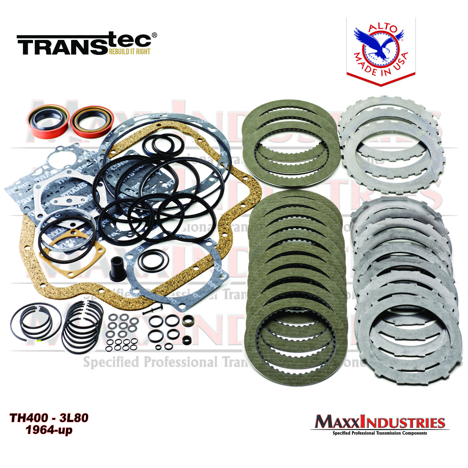 TH400 1964-98 Turbo 400 Transmission Master Rebuild Kit Alto High Energy