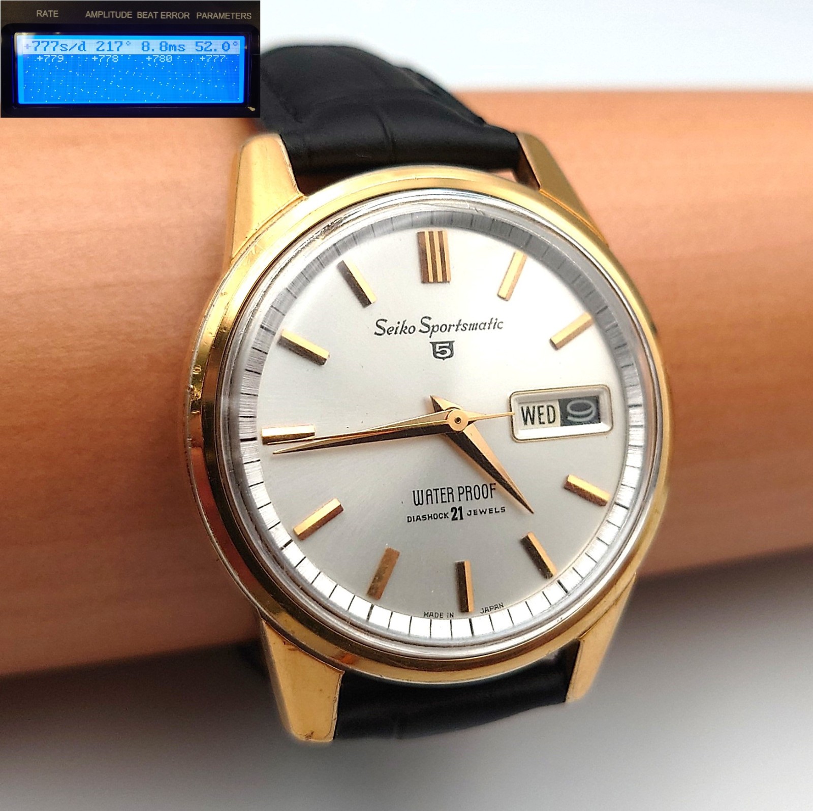 Condition【AB】Vintage SEIKO Sportsmatic 5 6619-7980 Automatic Watch Japan/J-065