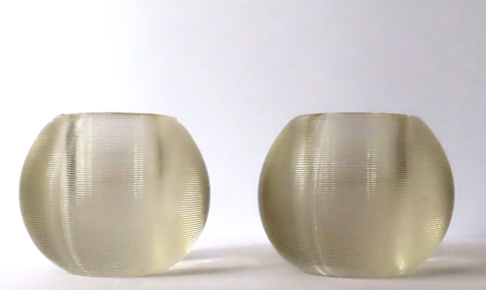 Antique Edwardian Ribbed Glass Match Strikers - 3\