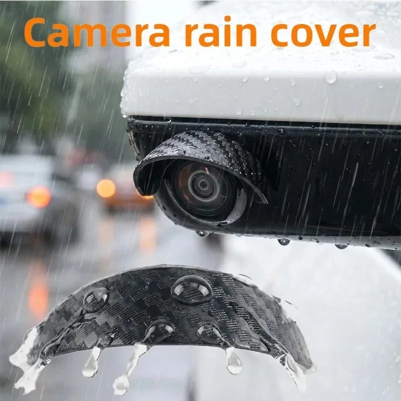 4pcs Car Rear View Camera Rain Shields - Waterproof Protection Visor Cover