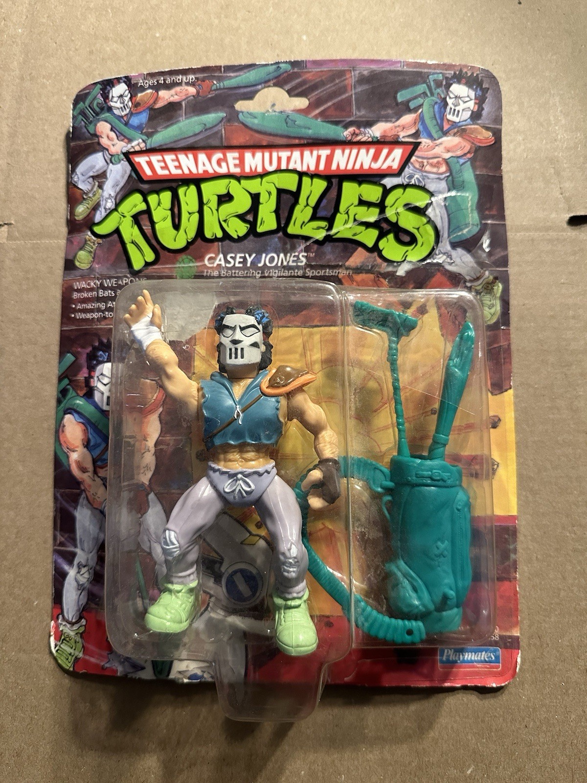 Playmates Toys Teenage Mutant Ninja Turtles Filecard-Casey Jones 1989 Action... Playmates Toys Teenage Mutant Ninja Turtles Filecard-Casey Jones 1989 Action...