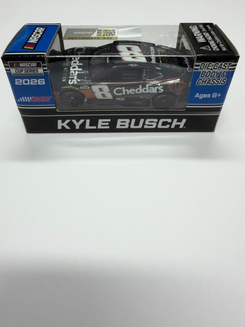 2026 Kyle Busch Cheddar's #8 Lionel Racing 1:64 Scale Diecast Car