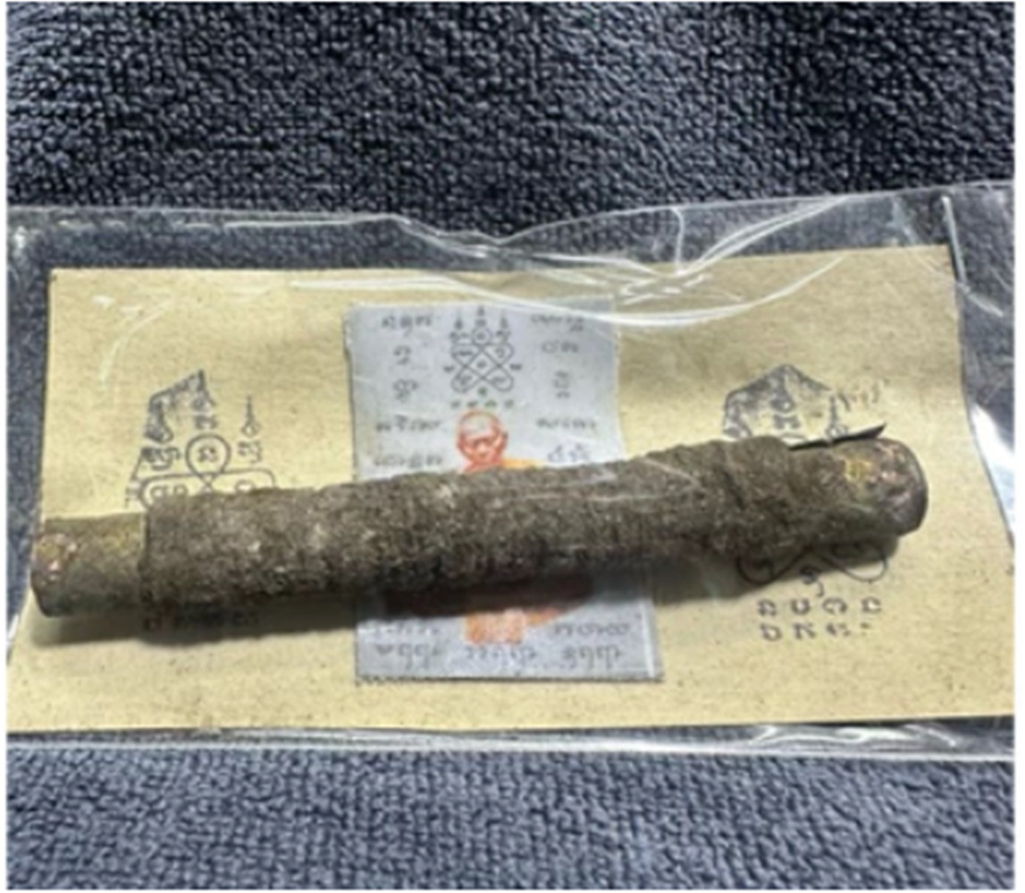 Thai Amulet Takrud Tone Luang Pu Tim , Wat Laharn Rai Powerfull Protection