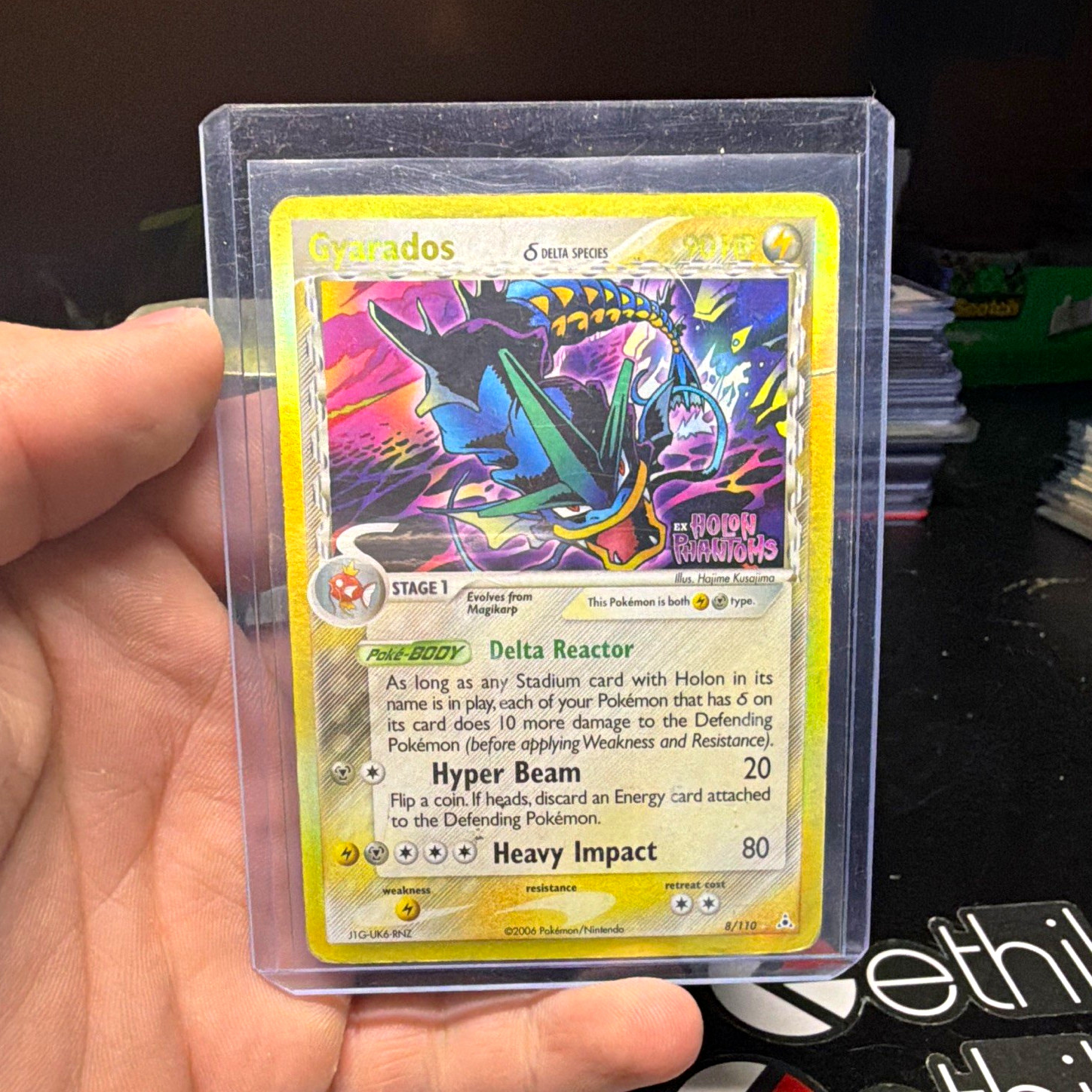 Pokemon TCG Gyarados 8/110 EX Holon Phantoms Delta Species Reverse Holo EN Pokemon TCG Gyarados 8/110 EX Holon Phantoms Delta Species Reverse Holo EN