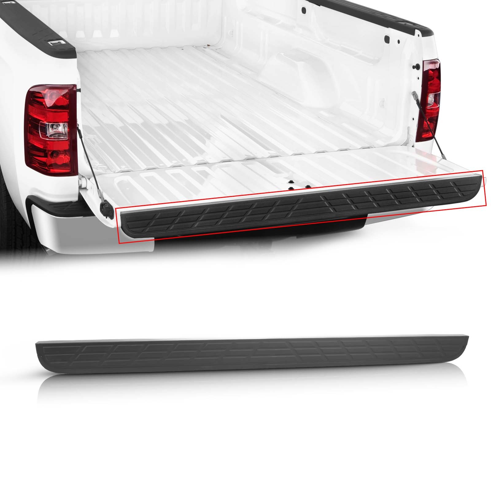 Fits 2007-2014 Chevy Silverado Sierra Tailgate Top Protector Spoiler Cap Cover