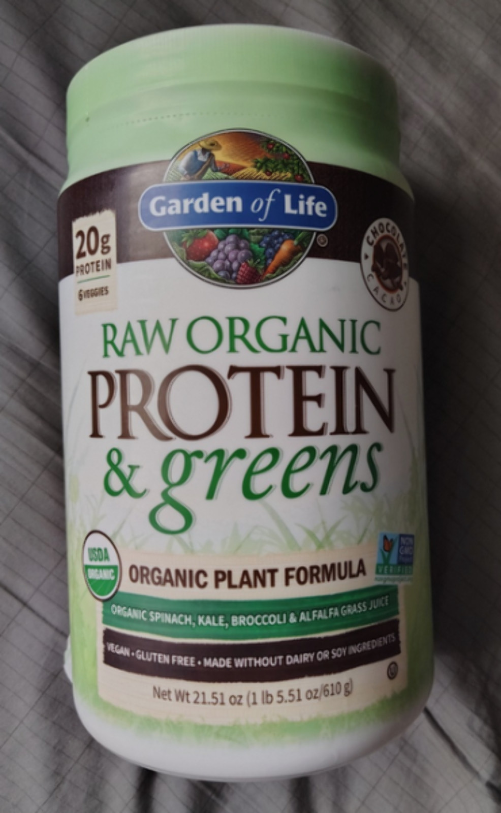 10/26 Garden of Life Raw Protein & Greens Vanilla Protein Powder – 20g Plant Bas