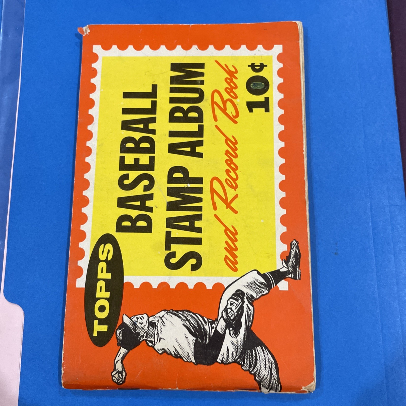 1962 TOPPS STAMP ALBUM MICKEY MANTLE, MAYS, CLEMENTE, KOUFAX, COMPLETE 200/200