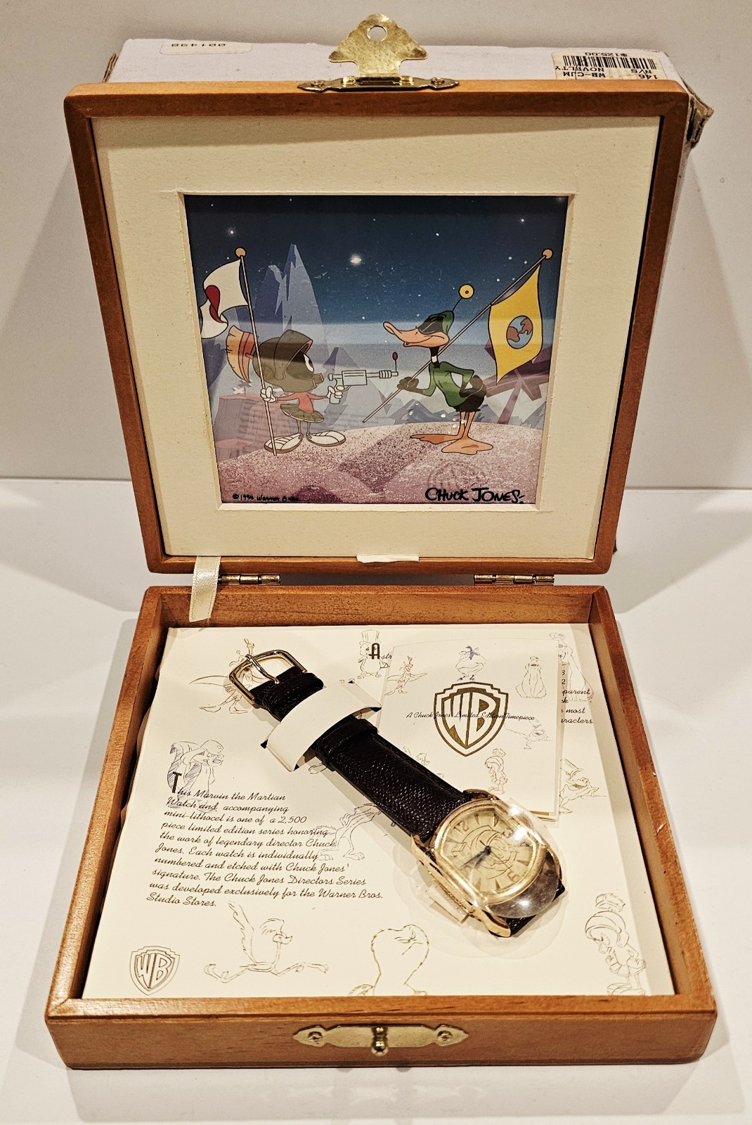 VINTAGE CHUCK JONES MARVIN THE MARTIAN WATCH LIMITED EDITION OF 2500 NEW VINTAGE CHUCK JONES MARVIN THE MARTIAN WATCH LIMITED EDITION OF 2500 NEW