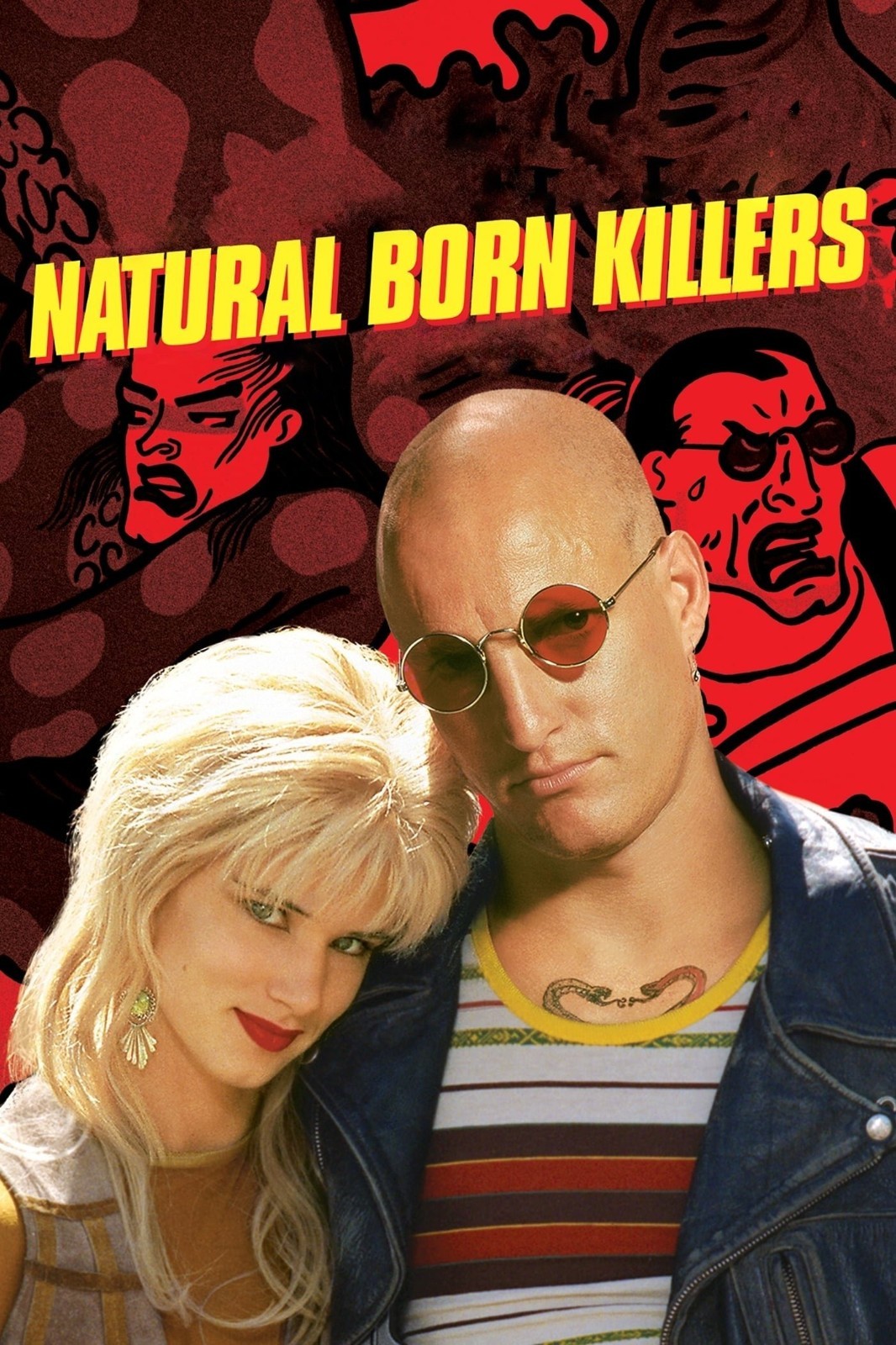 1994 Natural Born Killers Movie Poster 11X17 Woody Harrelson Juliette Lewis 🍿