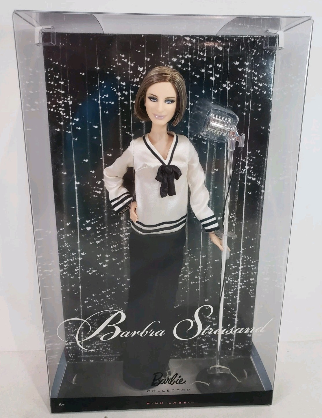 BARBRA STREISAND BARBIE DOLL 2009 PINK LABEL MATTEL N6574 NRFB