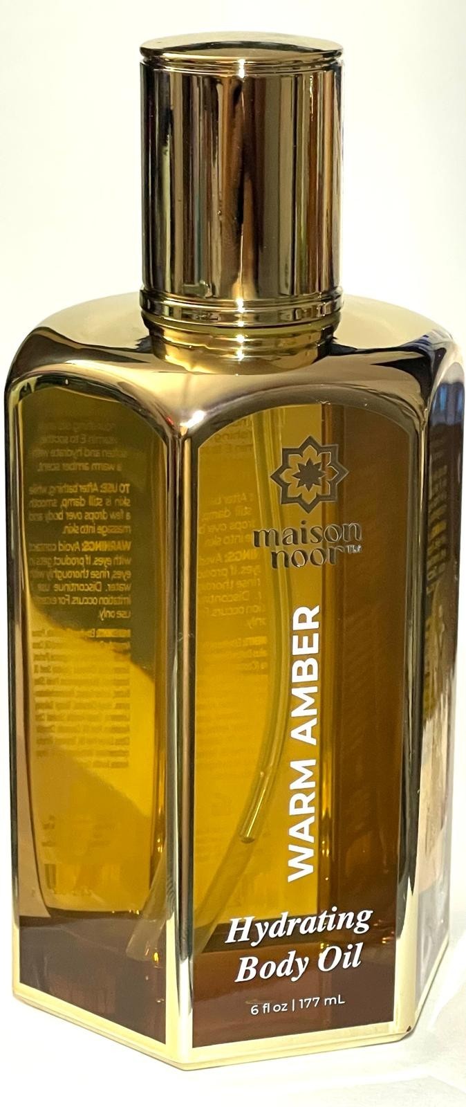 WARM AMBER Hydrating Body Oil with Nourishing Oils and Vitamin E by Maison Noor WARM AMBER Hydrating Body Oil with Nourishing Oils and Vitamin E by Maison Noor